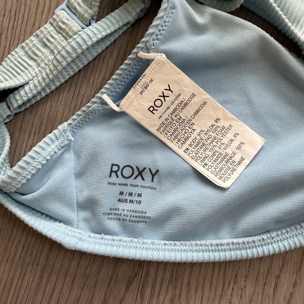 Roxy Ribbed Bikini Top - Picture 3 of 3